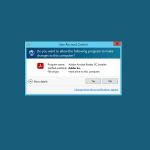 Adobe Acrobat Reader DC Installer Permission Request